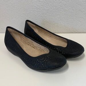Croft & Barrow Ortholite Black Perforated Women's Flats
